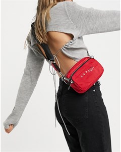 Красная сумка кошелек на пояс Replay