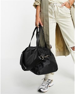 Черная спортивная сумка из смесового переработанного полиэстера Asos design