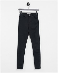 Черные зауженные джинсы с завышенной талией Lizzie Miss selfridge