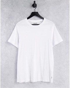 Белая футболка с круглым вырезом Essentials Jack & jones