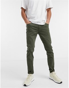 Зеленые узкие брюки Intelligence Jack & jones