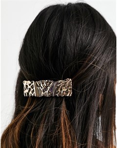 Золотистая заколка для волос с кованым дизайном Asos design
