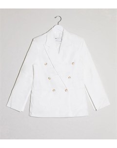 Фактурный пиджак с разрезами на рукавах ASOS DESIGN Petite Asos petite