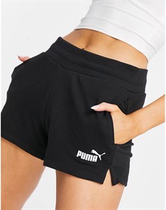 Черные трикотажные шорты Essentials Puma