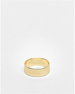 Золотистое широкое кольцо Asos design