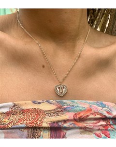 Ожерелье с подвеской в форме сердца с буквами NAN Inspired Reclaimed vintage