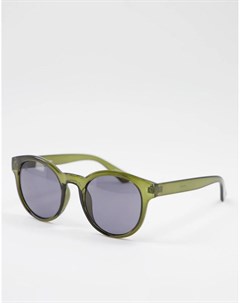 Круглые солнцезащитные очки зеленого цвета в стиле унисекс Jeepers peepers