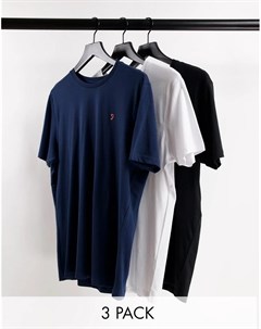 Набор из 3 футболок для дома синего цвета Benteen Farah