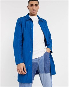 Синий легкий тренч Asos design