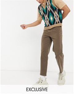 Классические прямые джинсы винтажного коричневого цвета Inspired The 90s Reclaimed vintage