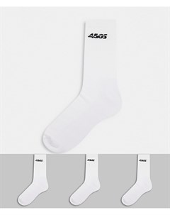 Набор из 3 пар белых спортивных носков с антибактериальной пропиткой Asos 4505