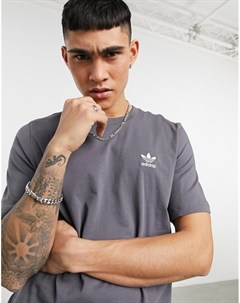 Темно серая футболка Еssentials Adidas originals