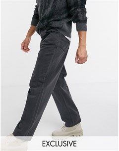 Выбеленные черные свободные джинсы в стиле 90 х Inspired Reclaimed vintage