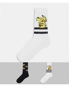 Набор из 2 пар спортивных носков с покемонами Asos design