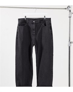Выбеленные мешковатые джинсы черного цвета в винтажном стиле 90 х Plus x014 Collusion