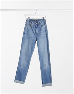 Голубые джинсы в винтажном стиле Hollister