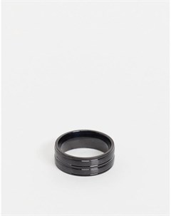 Черное кольцо из нержавеющей стали Icon brand