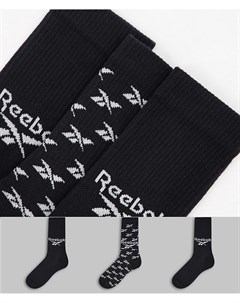 3 пары черных носков Classics Reebok