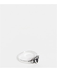 Кольцо из стерлингового серебра с гравировкой и ониксом Kingsley ryan