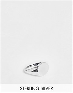 Кольцо печатка из стерлингового серебра Asos design