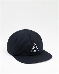 Черная кепка с треугольным логотипом Essentials Huf