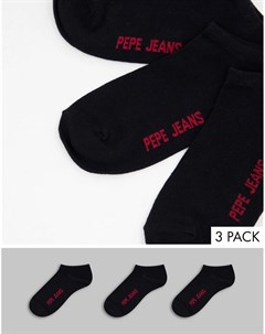 Набор из 3 пар спортивных носков черного цвета Rosalie Pepe jeans