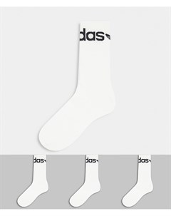 Набор из 3 пар белых носков с отворотами adicolor Adidas originals