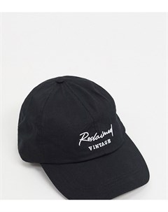 Черная кепка в стиле унисекс с вышитым логотипом Inspired Reclaimed vintage