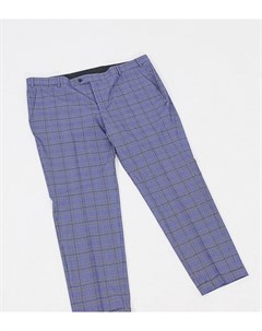 Синие супероблегающие строгие брюки в клетку Premium Plus Jack & jones