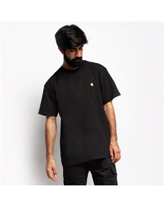 Футболка S S Chase T Shirt Black Gold 2021 Carhartt wip