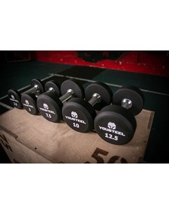 Гантель круглая PU-полиуретановая 17,5 кг Yousteel
