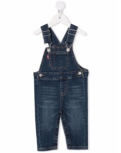 Джинсовый комбинезон с нашивкой логотипом Levi's kids