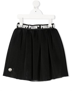 Пышная юбка с логотипом на поясе Philipp plein junior