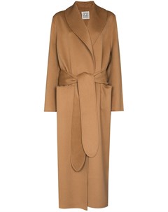 Шерстяное пальто Robe с поясом Toteme
