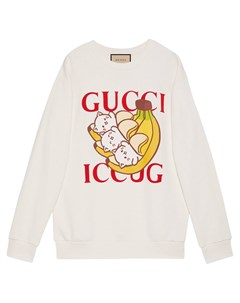 Толстовка с логотипом из коллаборации с Bananya Gucci
