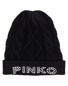 Шапка бини с вышитым логотипом Pinko