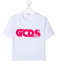 Укороченная футболка с логотипом Gcds kids