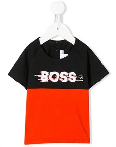 Футболка с контрастным логотипом Boss kidswear