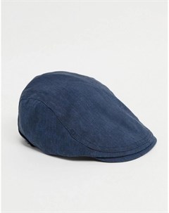 Темно синяя плоская кепка Plym Ted baker london