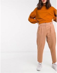 Брюки на основе льна в винтажном стиле Asos design