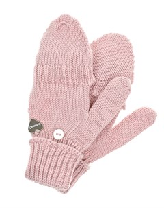 Розовые перчатки с откидным верхом Il trenino