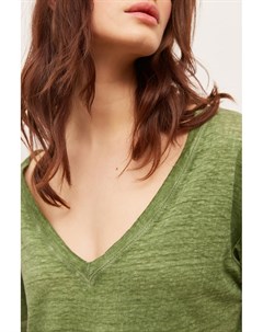 Зеленая льняная футболка Julia Gerard darel