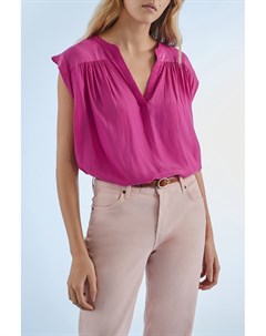Розовая блузка без рукавов Gerard darel