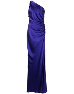 Платье асимметричного кроя со сборками Michelle mason