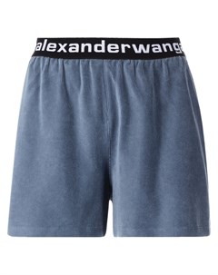 Вельветовые шорты с логотипом Alexander wang