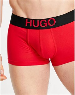 Красные боксеры брифы с логотипом Hugo bodywear