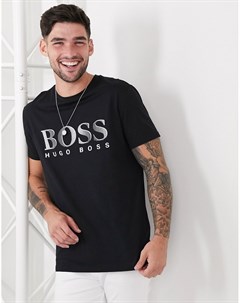 Черная футболка с логотипом BOSS Beachwear Boss bodywear