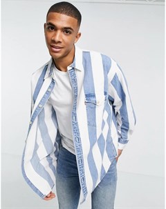 Рубашка в стиле oversized в полоску светло бежевого и голубого цвета Levi's®