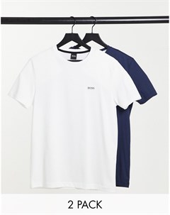 Набор из двух футболок белого и темно синего цветов BOSS Boss athleisure