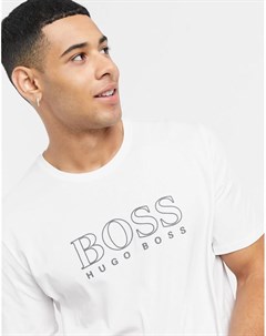 Белая футболка с логотипом Boss bodywear